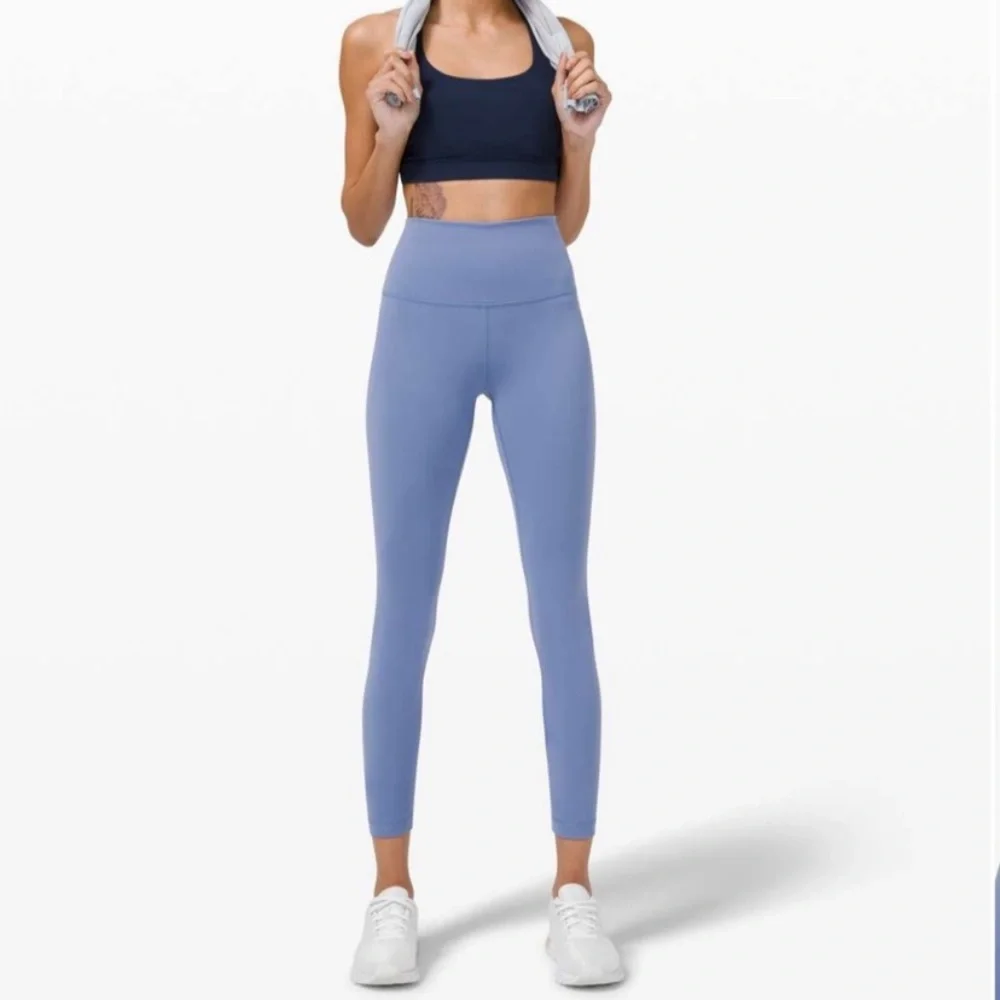 Lululemon Wunder Under Pant Hi-Rise Blue gray